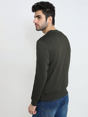Park Avenue Mens Sweat Shirt F/S Pcar00331-N9-81F Fancy Green