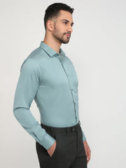 Park Avenue Mens Formal Shirt F/S Pmsk19351-P6-81F Dark Petrol