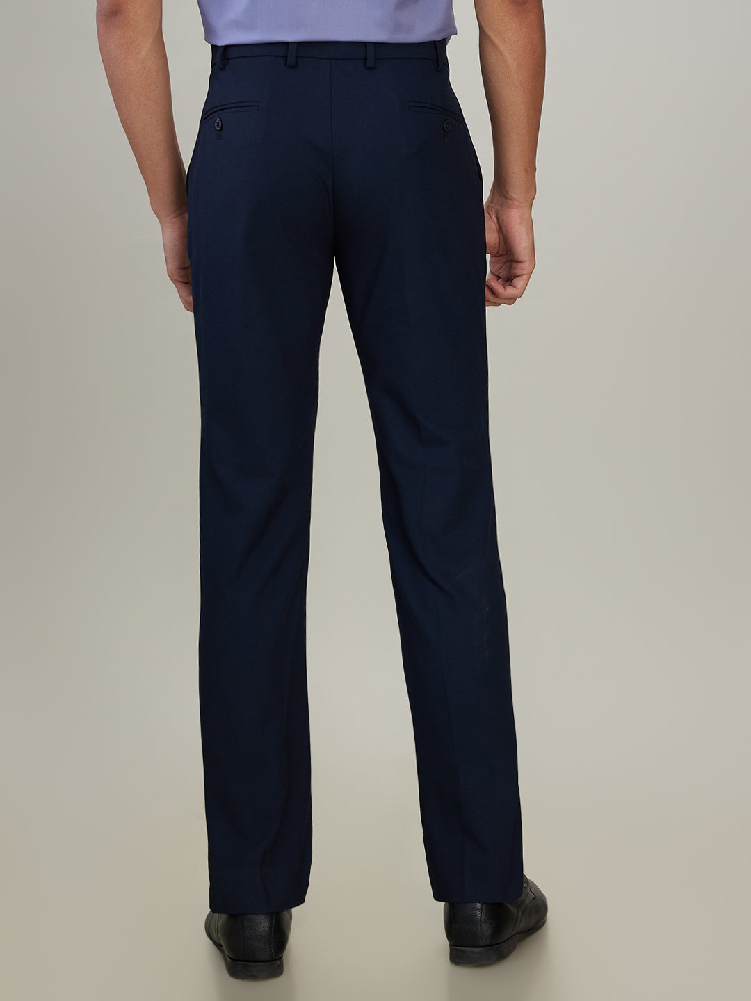 Park Avenue Mens Formal Trouser Pmtq08140-B9-81F Fancy Blue
