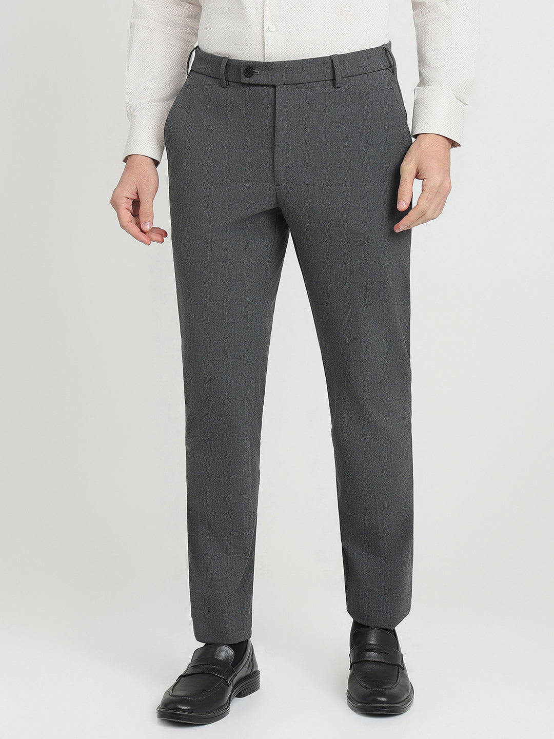 Park Avenue Mens Formal Trouser Pmtq08140-G6-81F Dark Grey