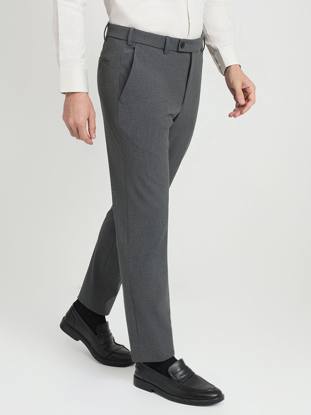Park Avenue Mens Formal Trouser Pmtq08140-G6-81F Dark Grey