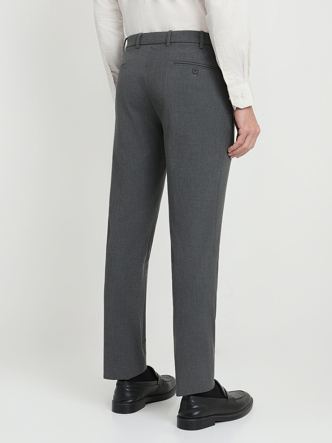 Park Avenue Mens Formal Trouser Pmtq08140-G6-81F Dark Grey