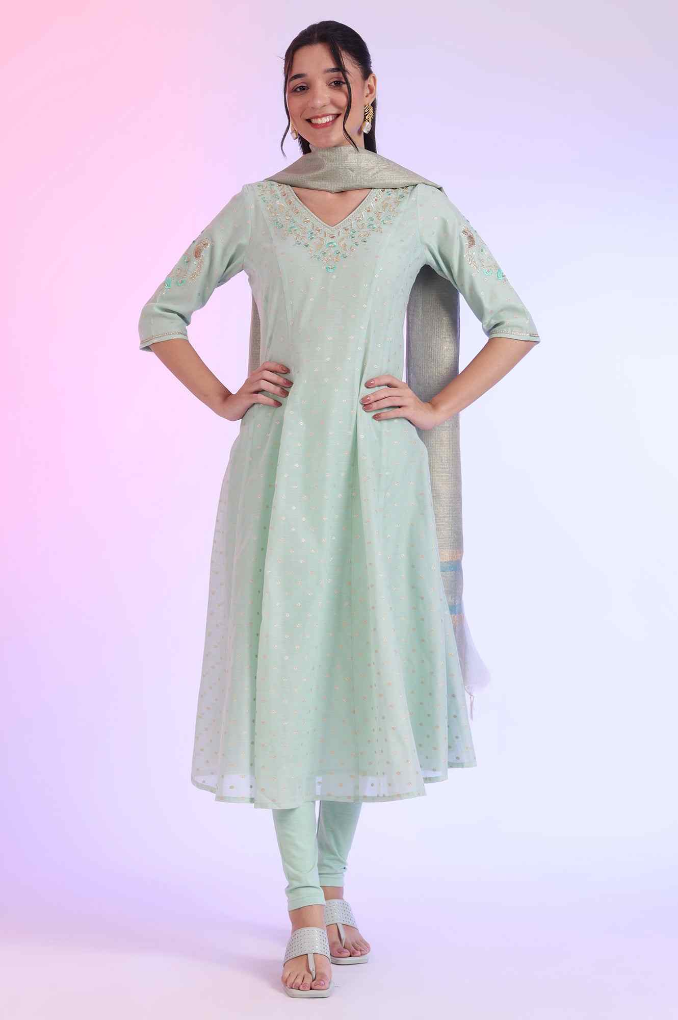 Aurelia Ladies Western Kurti 3Pcs Set As15767 705611