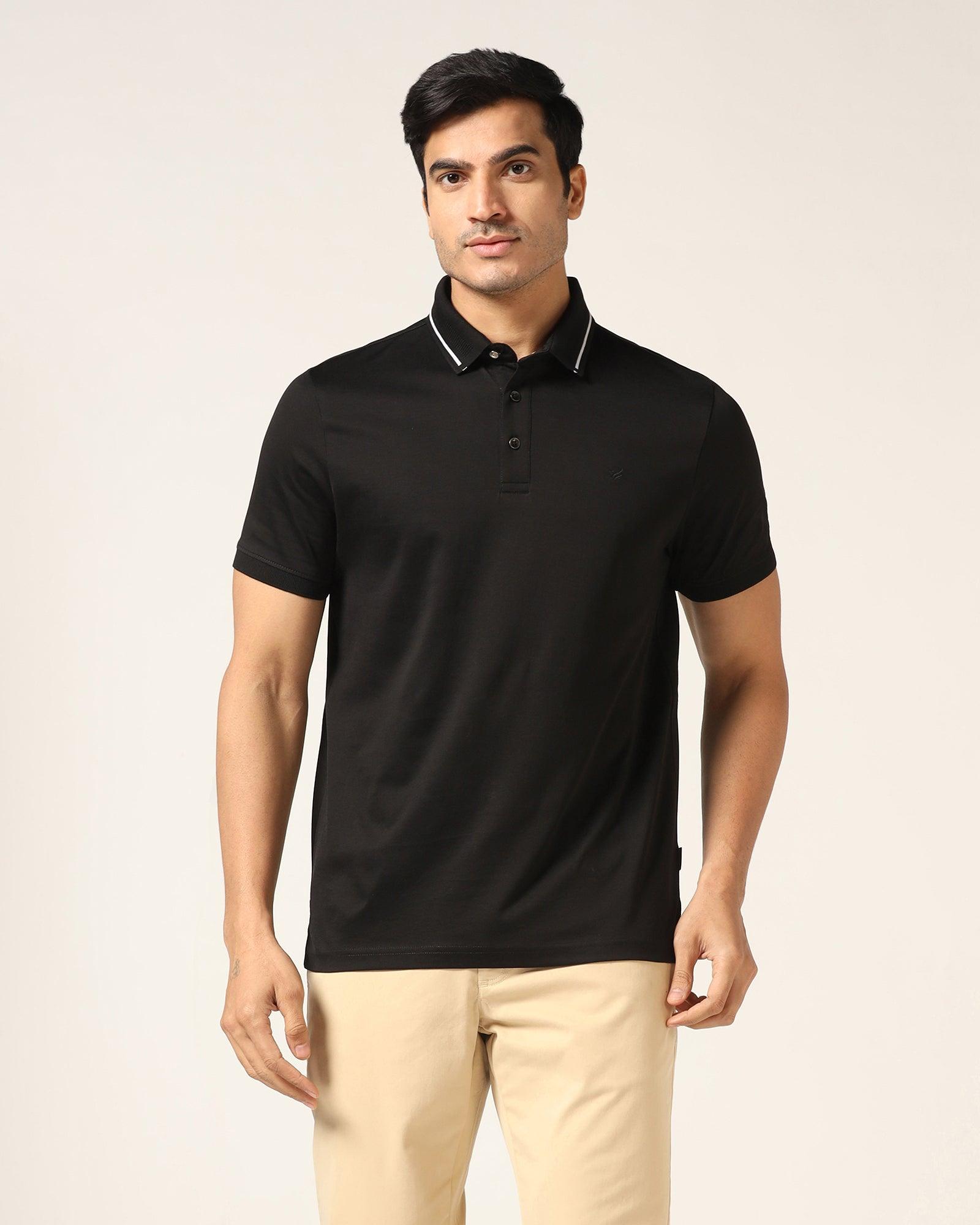 Blackberry Mens T-Shirt H/S Et-Ss-Pp-Peter Black