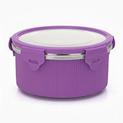 Lock N Store Microsafe Round Steel With Steel Lid 1050 Ml