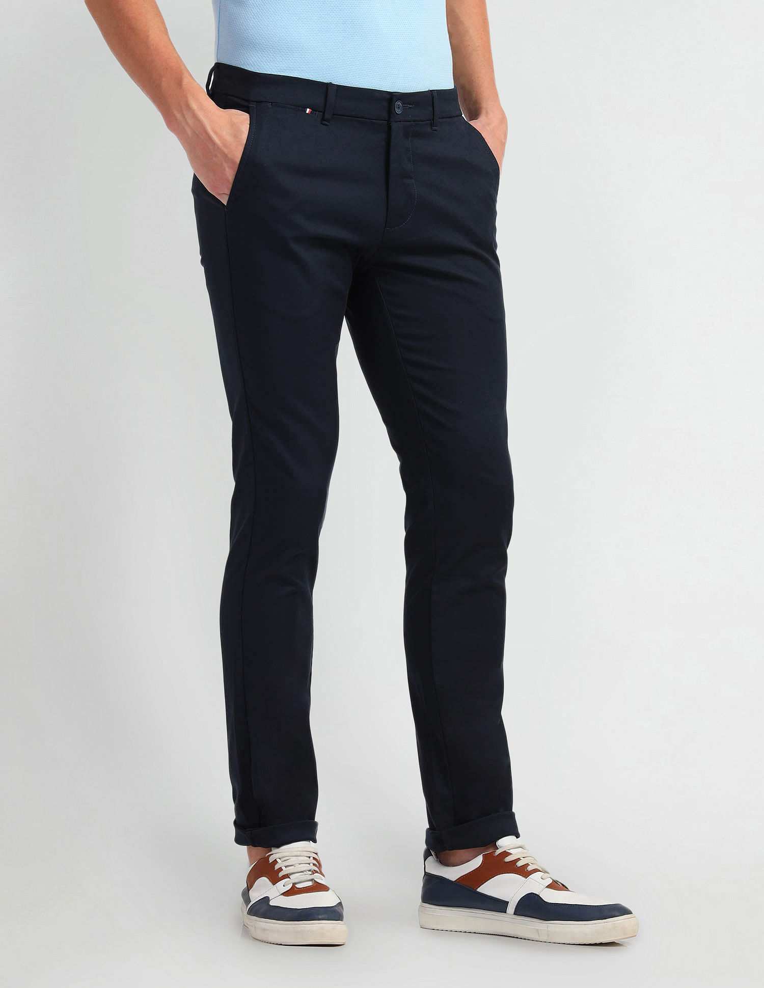 Arrow Mens Casual Trouser Navy
