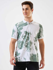 Spykar Mens T-Shirt H/S Mktfp1Be034 Granite Green