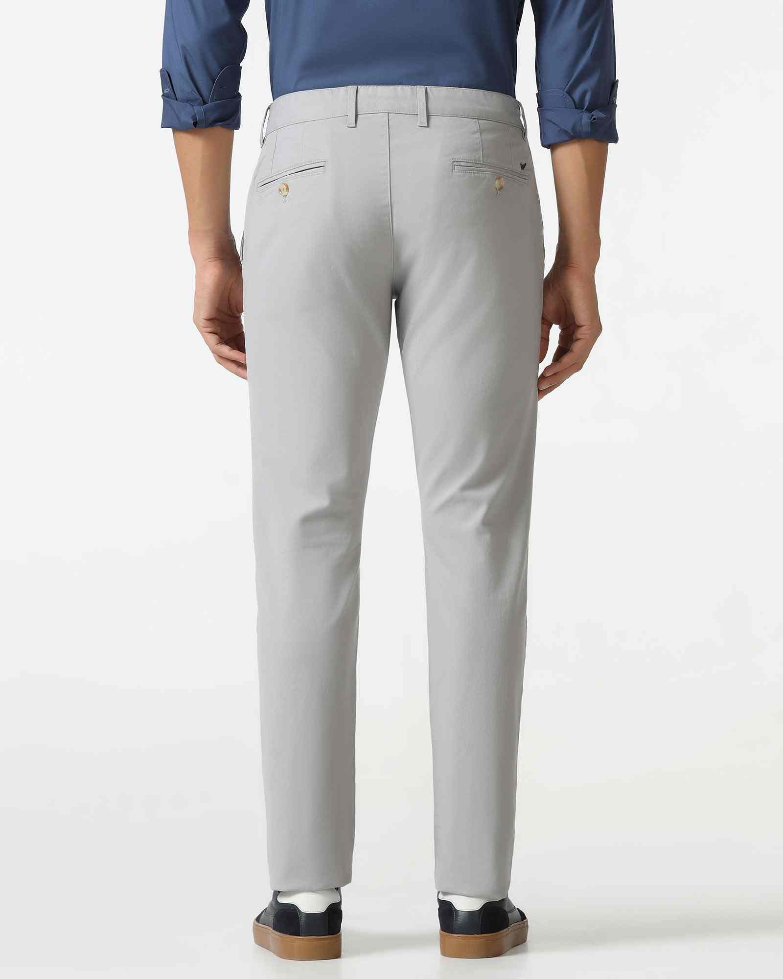 Blackberry Mens Casual Trouser Ek-Au-So-Kary B95 Light Grey