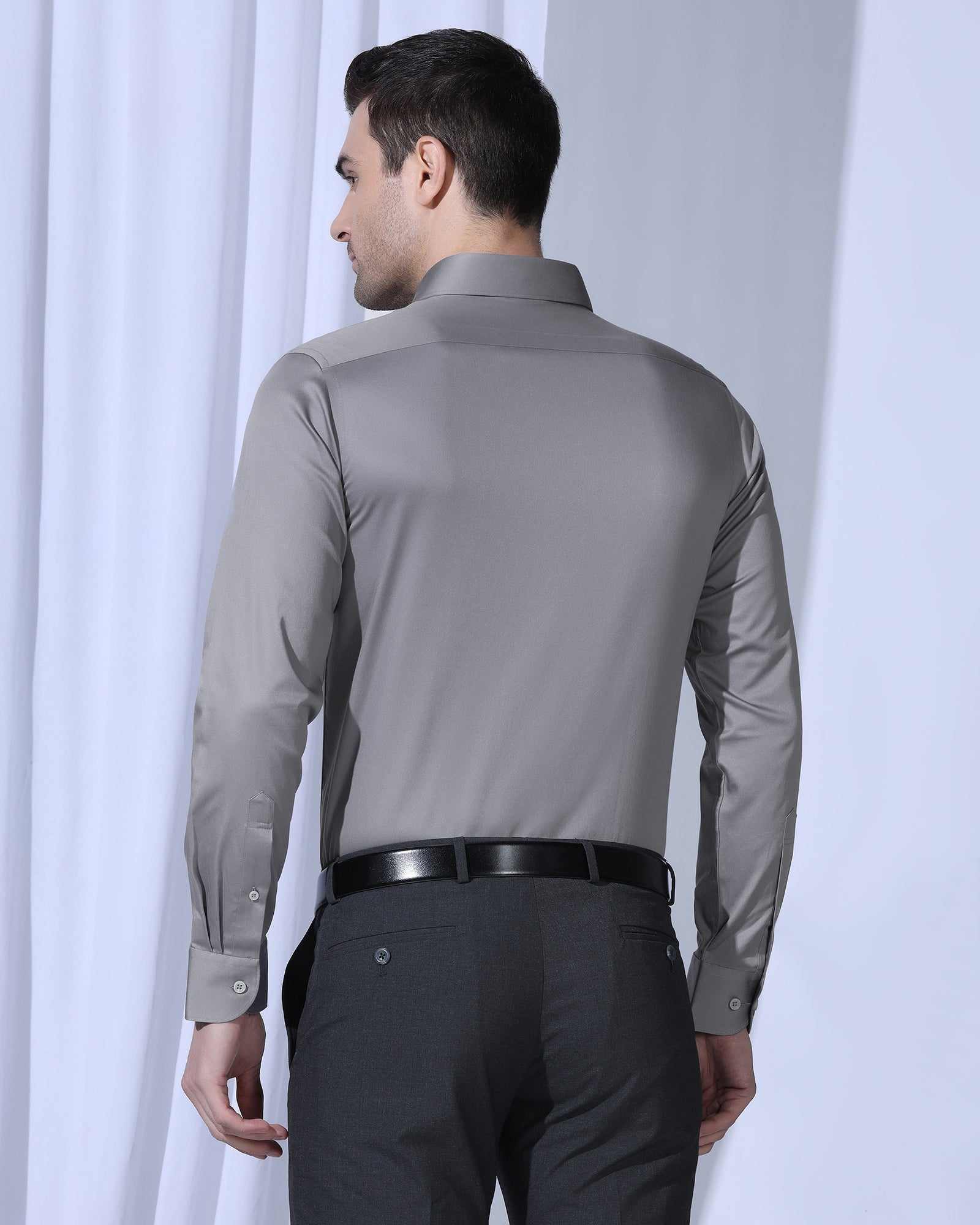 Blackberry Mens Formal Shirt F/S Bp-Bs-Do-Revolve Grey