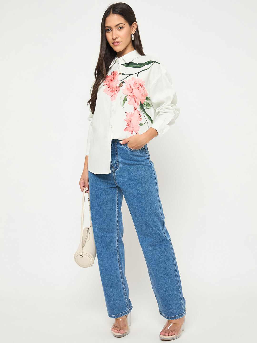 Madame Ladies Western Top H/S M5S18218 1179 Light Green