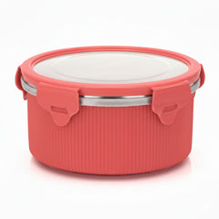 Lock N Store Microsafe Round Steel With Steel Lid 1050 Ml