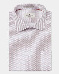 Red Non Iron Printed Shirt - Everest