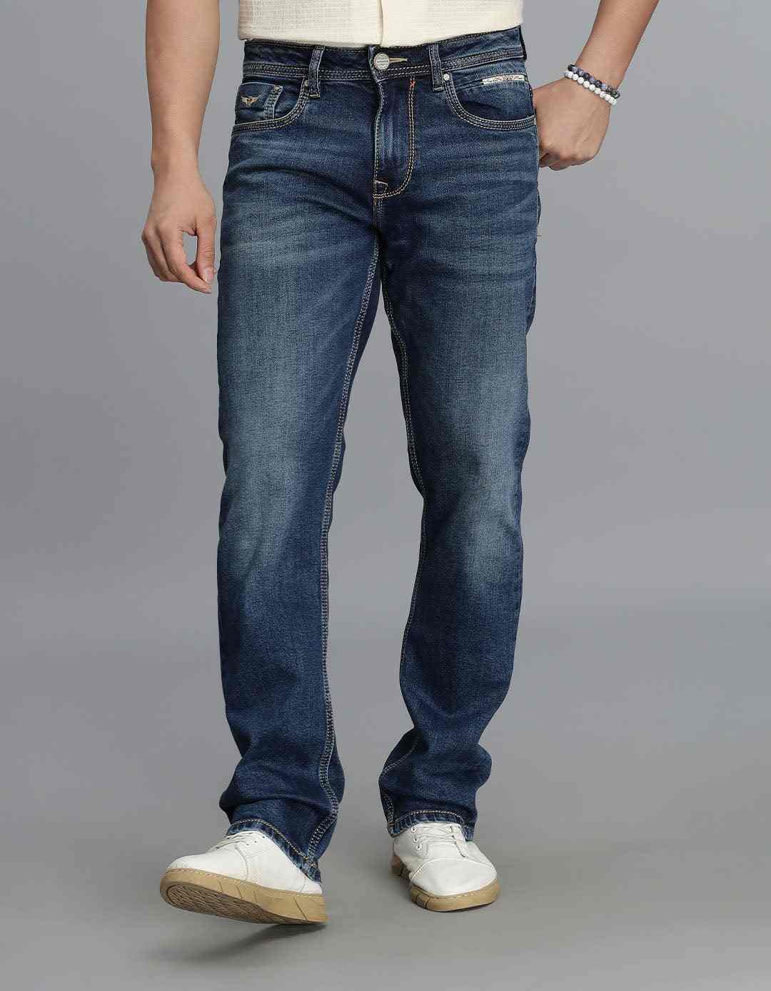Rookies Mens Jeans Rj6067 Med Blue