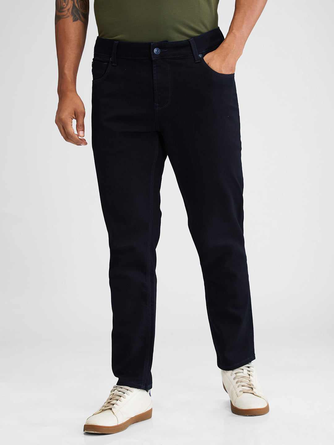 Spykar Mens Jeans Mdkn2Bd012 Raw Blue