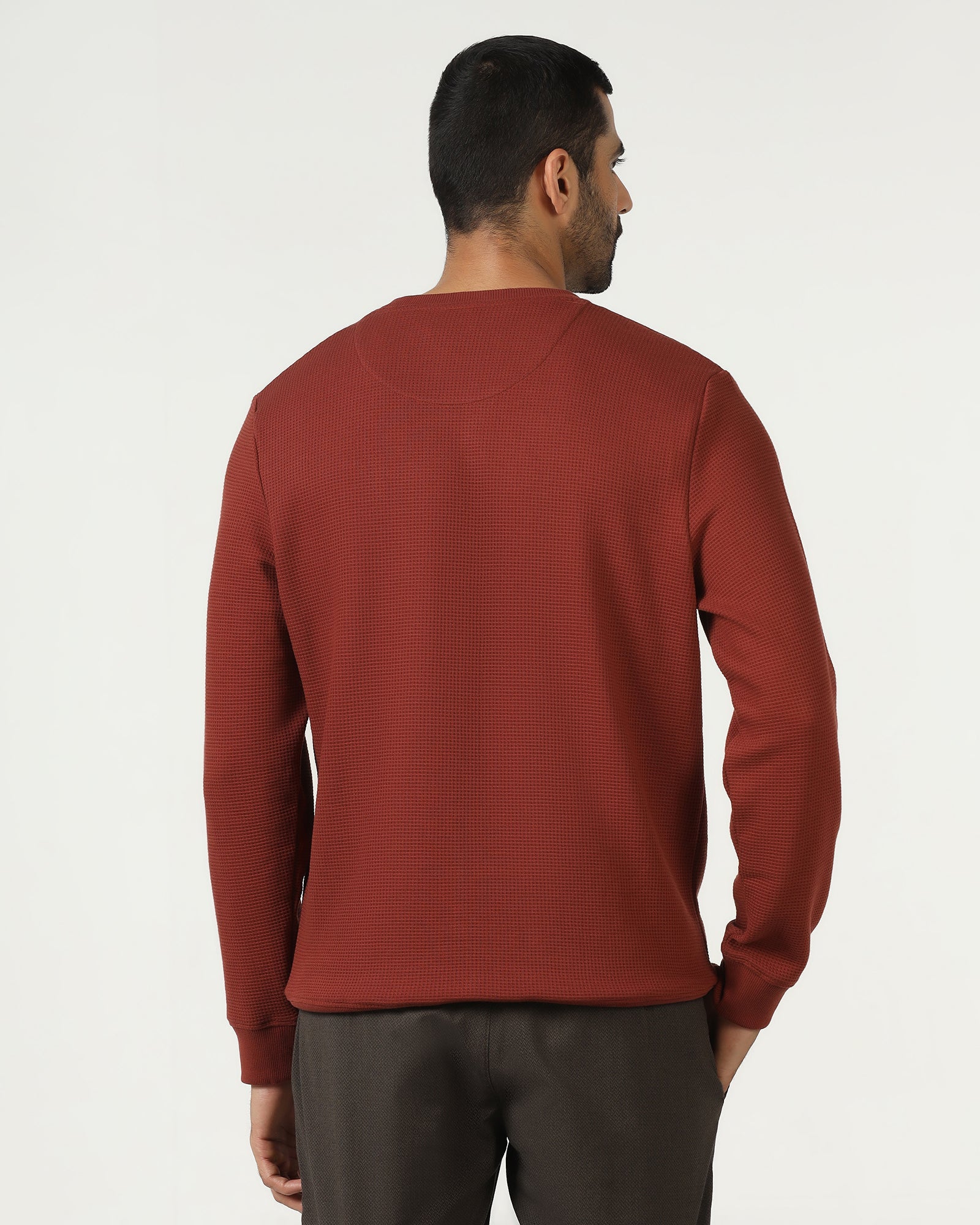 Blackberry Mens Sweat Shirt F/S Ee-Ss-Pan Rust