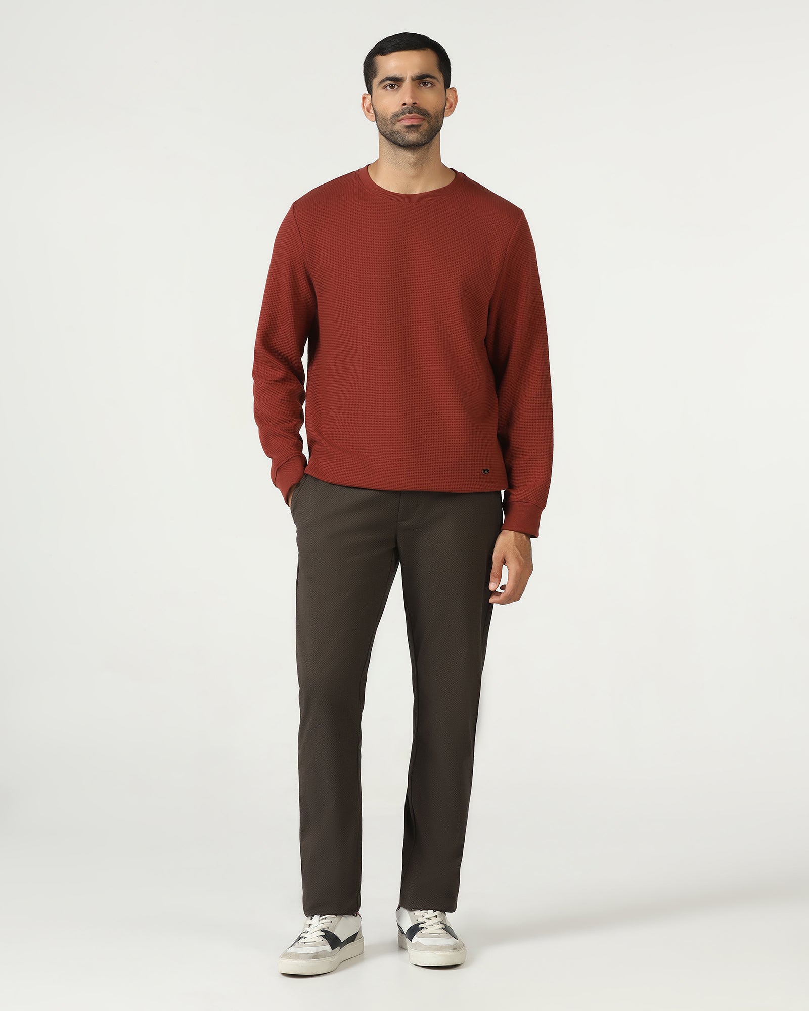 Blackberry Mens Sweat Shirt F/S Ee-Ss-Pan Rust