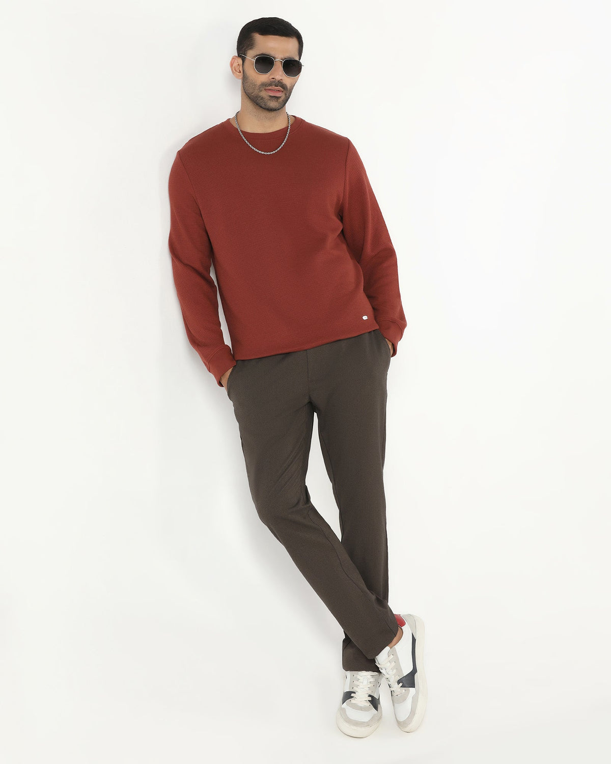 Blackberry Mens Sweat Shirt F/S Ee-Ss-Pan Rust