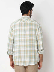 Spykar Mens Casual Shirt H/S Mshcs1Be163 Granite Green
