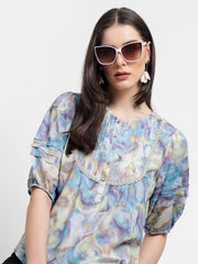 Gipsy Ladies Western Tunic S23Tnc231155 Be Ub Blue