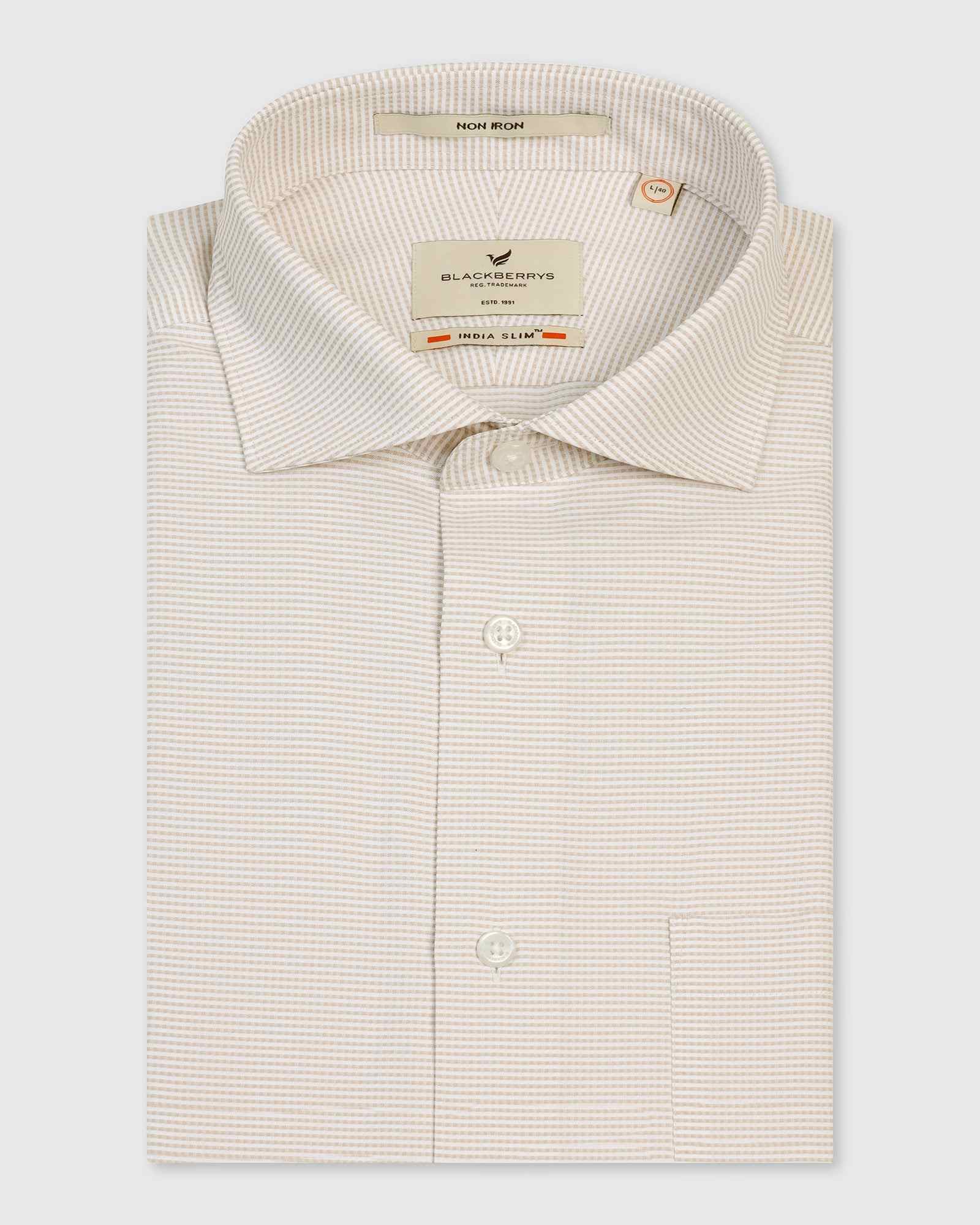 Blackberry Mens Formal Shirt F/S Bp-Ni-Do-Wise + Yellow