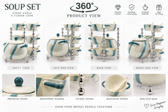 Lyte Club Premium Multi-Tier Serving Set with Bowls & Spoons