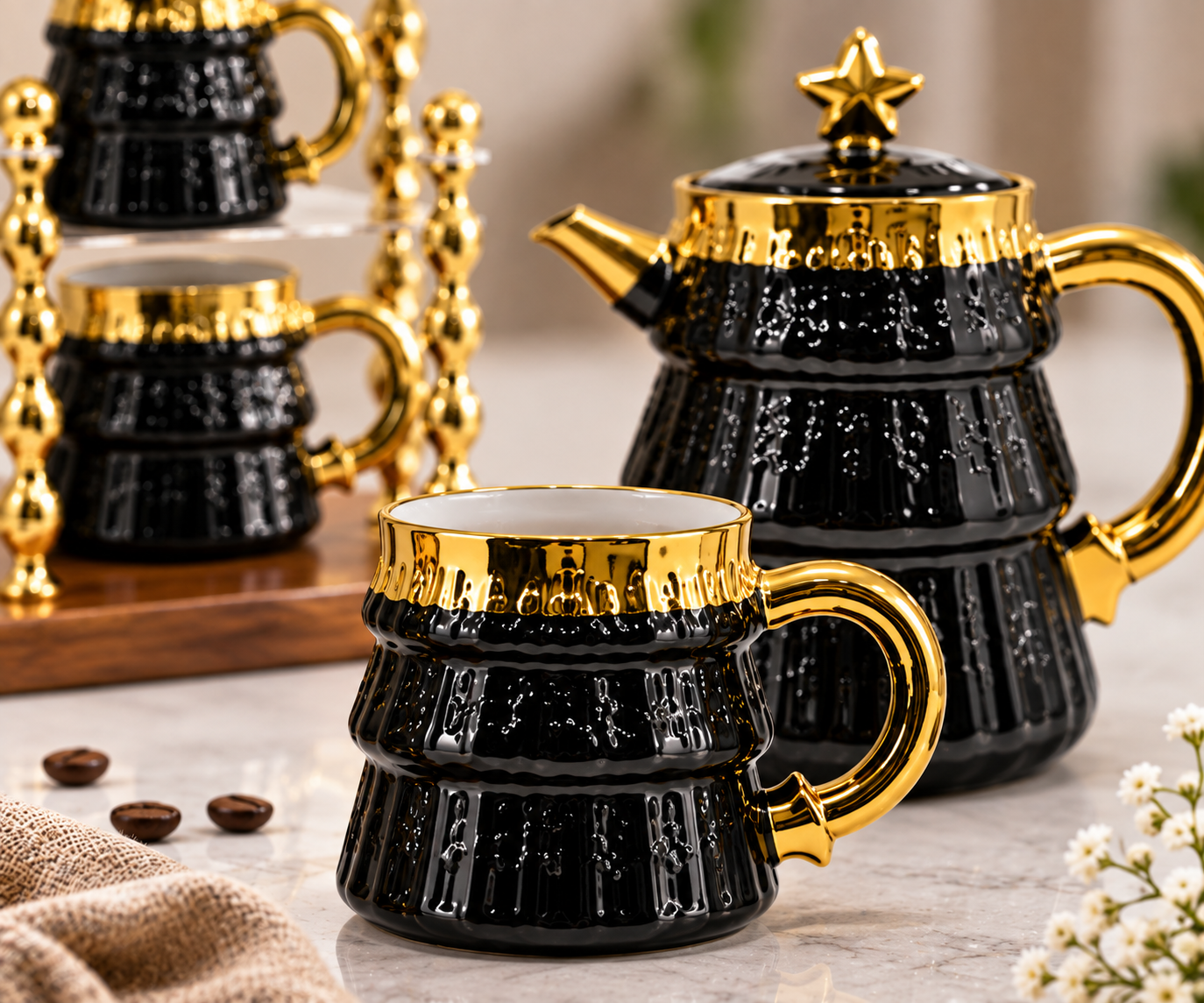 Lyte Club Premium Tea & Coffee Set with Teapot
