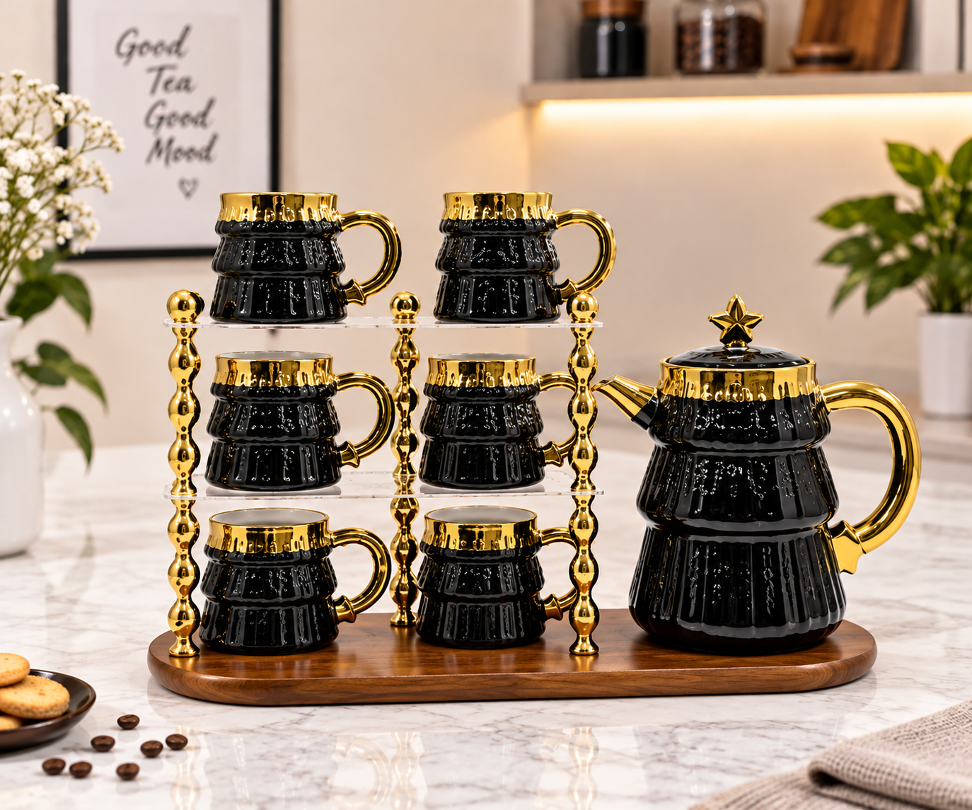 Lyte Club Premium Tea & Coffee Set with Teapot