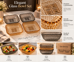 Lyte Club Premium Square Snack & Serving Plates