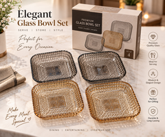 Lyte Club Premium Square Snack & Serving Plates