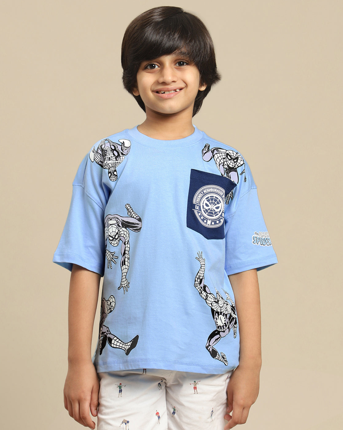 BIO WORLD BOYS T-SHIRT H/S SMKBTSRT000815 CORNFLOWER