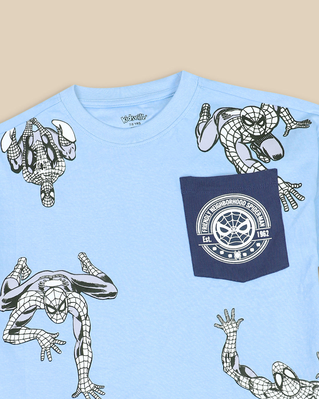 BIO WORLD BOYS T-SHIRT H/S SMKBTSRT000815 CORNFLOWER