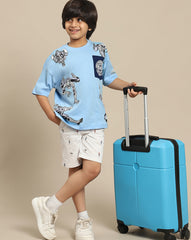BIO WORLD BOYS T-SHIRT H/S SMKBTSRT000815 CORNFLOWER
