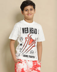 BIO WORLD BOYS T-SHIRT H/S SMKBTSRT002463 OFF WHITE