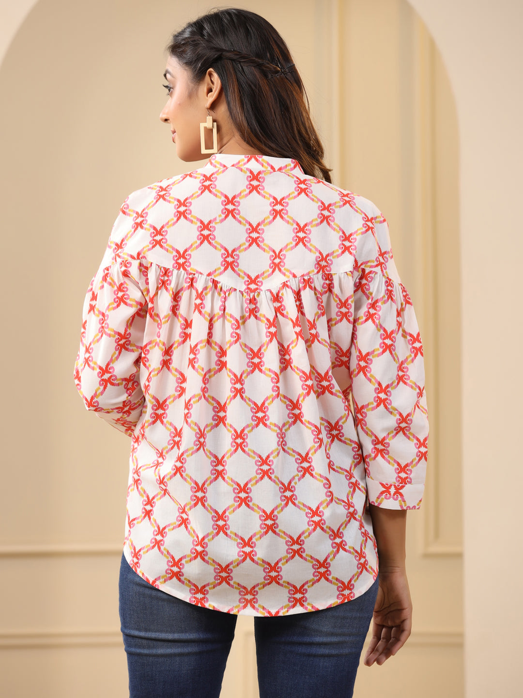 Jaipur Kurti Ladies Western Kurti 1Pcs 1B23Topsr003 Orange