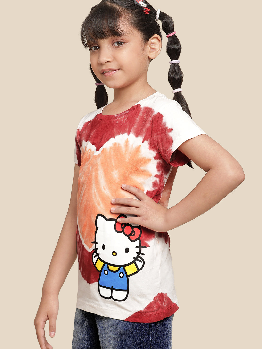 BIO WORLD GIRLS T-SHIRT H/S STY-22-23-001118 MULTI