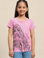 BIO WORLD GIRLS T-SHIRT H/S STY-22-23-001235 BABY PINK