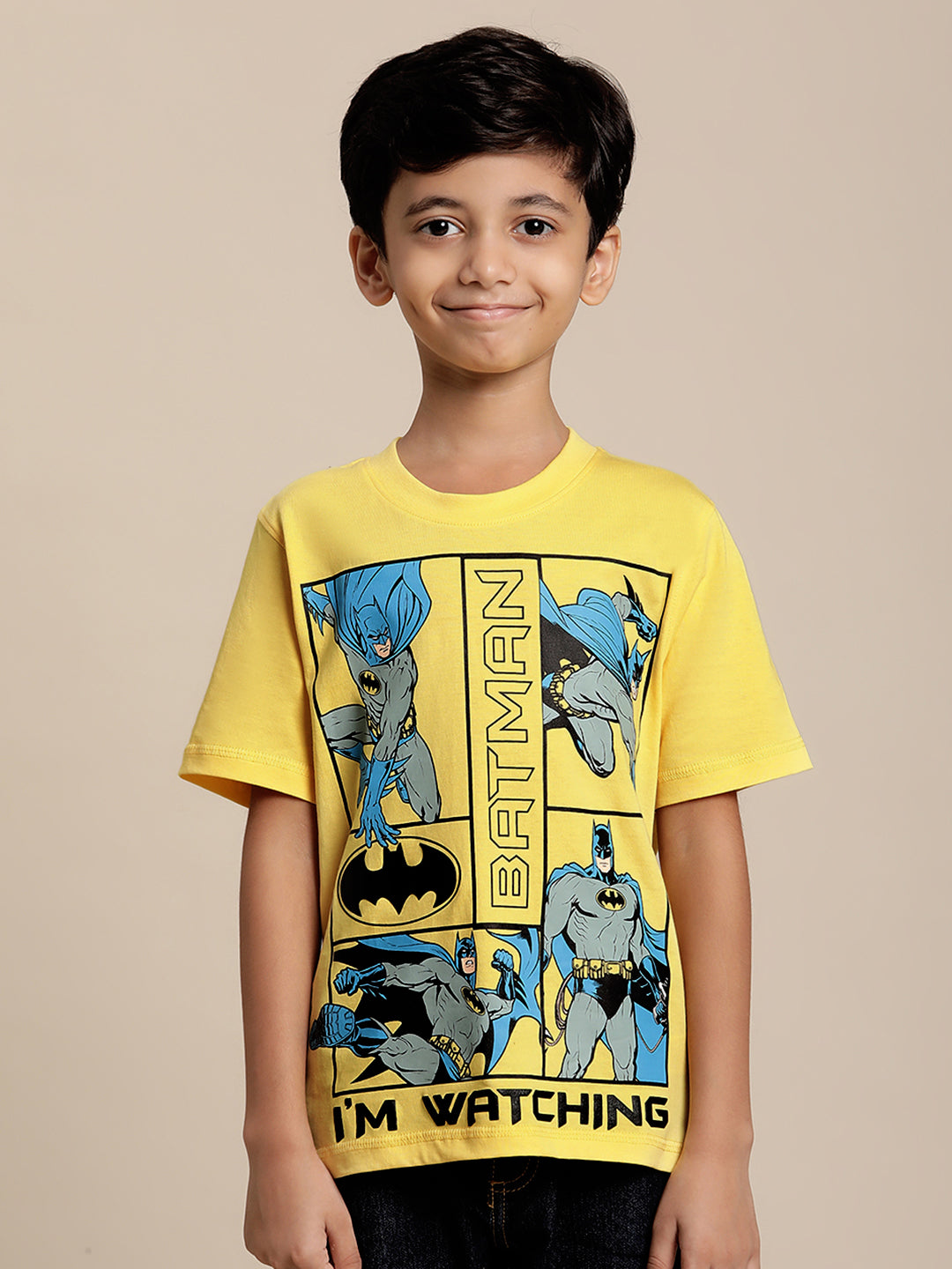 BIO WORLD BOYS T-SHIRT H/S STY-22-23-003038 BRIGHT YELLOW