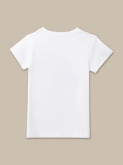 BIO WORLD GIRLS T-SHIRT H/S STY-22-23-003616 WHITE