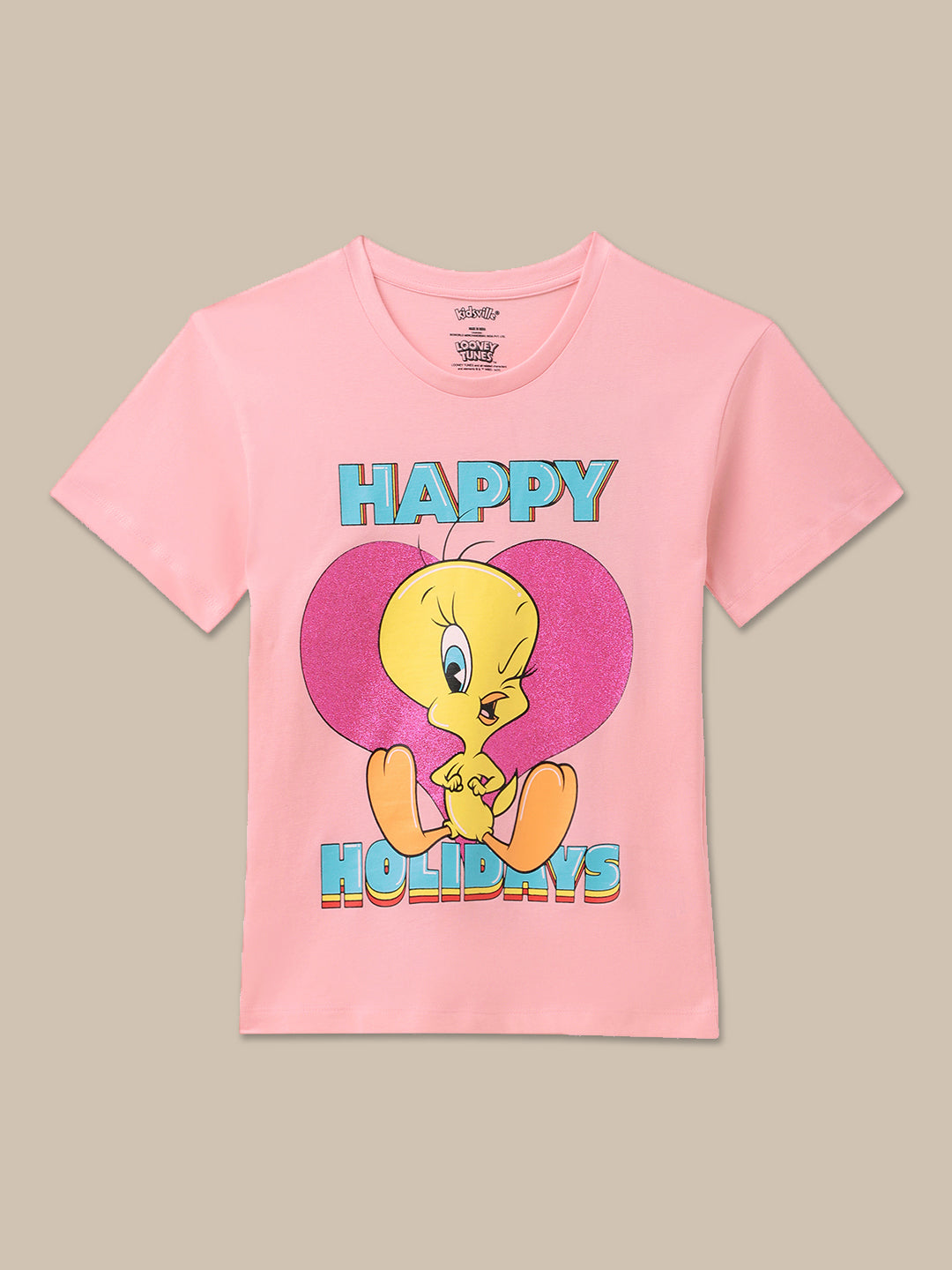 BIO WORLD GIRLS T-SHIRT H/S STY-22-23-003619 CRYSTAL ROSE