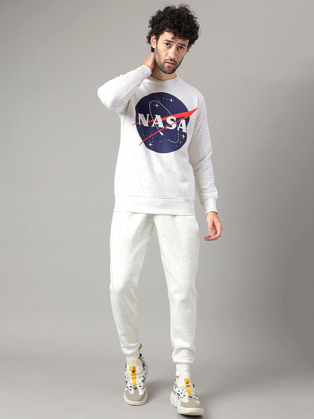 Nasa White Sweatshirt For Men