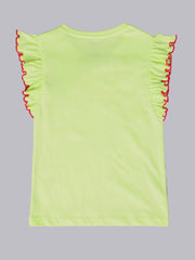 BIO WORLD GIRLS T-SHIRT H/S STY-22-23-003853 LUMINARY GREEN