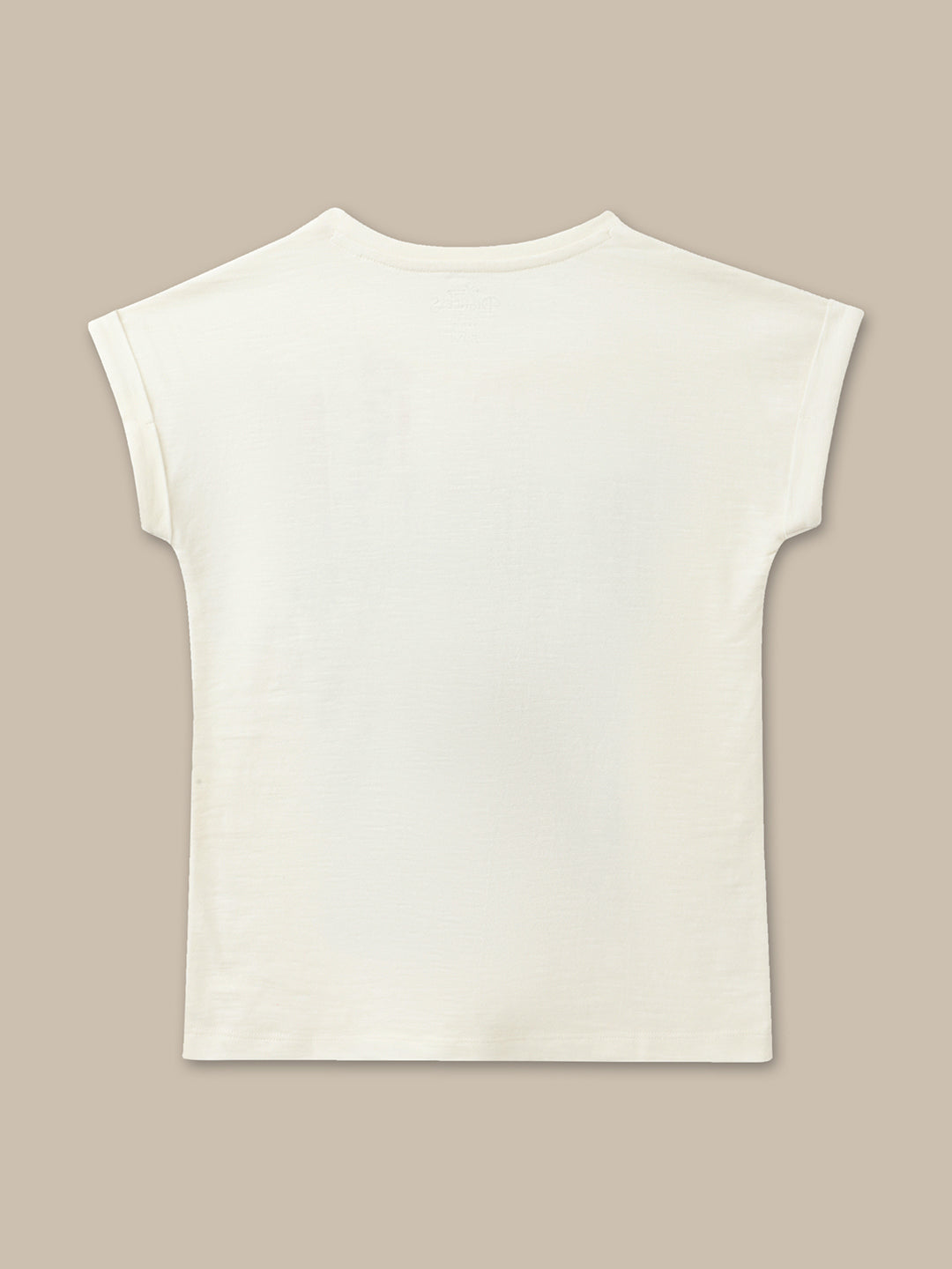 BIO WORLD GIRLS T-SHIRT H/S STY-22-23-004019 OFF WHITE