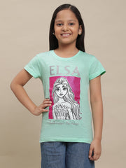 BIO WORLD GIRLS T-SHIRT H/S STY-22-23-004028 BROOK GREEN