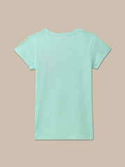 BIO WORLD GIRLS T-SHIRT H/S STY-22-23-004028 BROOK GREEN
