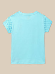 BIO WORLD GIRLS T-SHIRT H/S STY-22-23-004031 BLUE RADIANCE