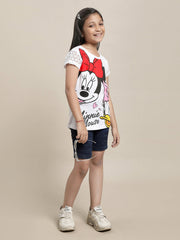 BIO WORLD GIRLS T-SHIRT H/S STY-23-24-000025 WHITE
