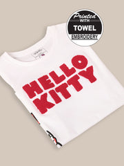 BIO WORLD GIRLS T-SHIRT H/S STY-23-24-000042 WHITE/BRIGHT RED