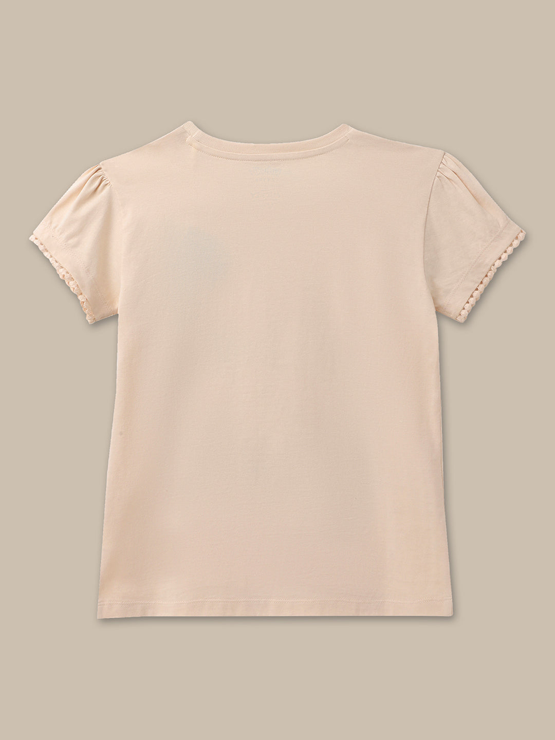 BIO WORLD GIRLS T-SHIRT H/S STY-23-24-000065 SAND DOLLAR