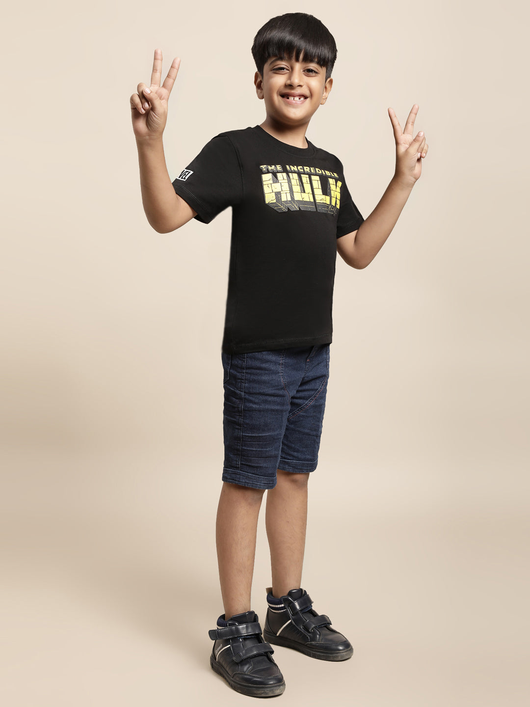 BIO WORLD BOYS T-SHIRT H/S STY-23-24-000101 BLACK