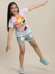BIO WORLD GIRLS T-SHIRT H/S STY-23-24-000532 MULTI